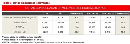 Datos Financiero Relevantes