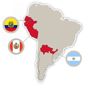 Mapa Sudamérica 2015